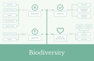 business  Template: Biodiversity Biology Concept Map Template