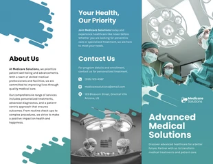 Free  Template: Medical Tri-fold Brochure Template