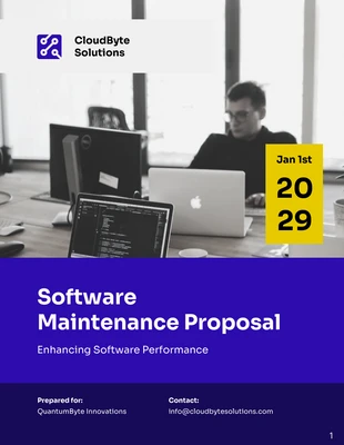 premium  Template: Software Maintenance Proposal Template