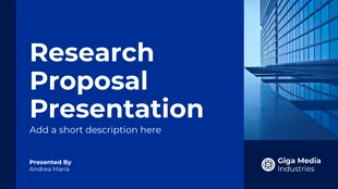 Free  Template: Simple Modern Proposal Research Presentation Template