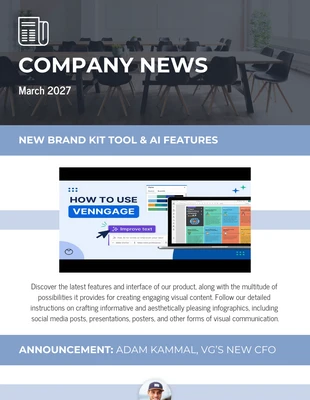 business  Template: Company Business Newsletter Template