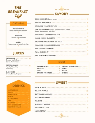 premium  Template: Light Breakfast Menu