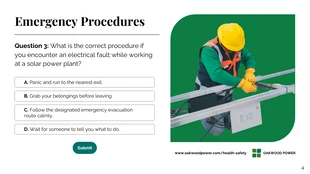 Company Health and Safety Quiz Presentation - Page 4