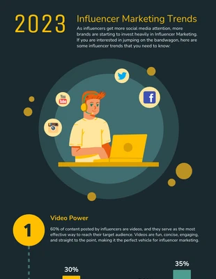 business  Template: Infographic Influencer Marketing Infographic Template