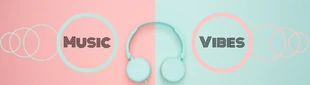 premium  Template: Pastel Music YouTube Banner