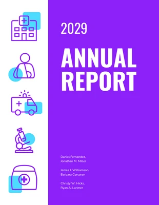 premium  Template: Purple Nonprofit Annual Report Template