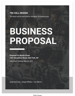 business accessible Template: Standard Business Proposal Template