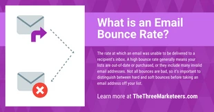 Free  Template: Email Bounce Rate Facebook Post