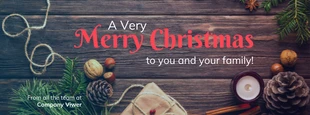 premium  Template: A Very Merry Christmas Facebook Banner