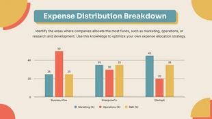 Free  Template: Expense Distribution Column Chart Template