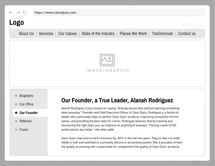 premium  Template: Gray Website Wireframe Template