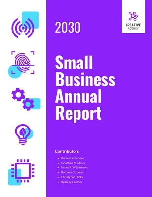 premium  Template: Small Business Annual Report Example Template