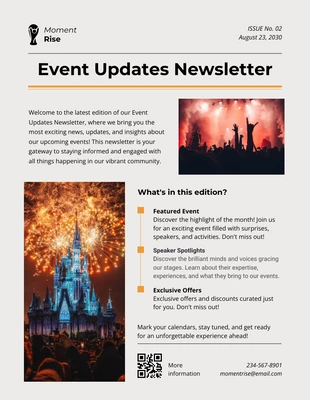 premium  Template: Event Updates Newsletter Template