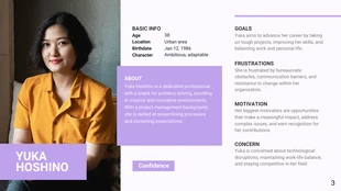 White and Purple User Persona Presentation - Page 3