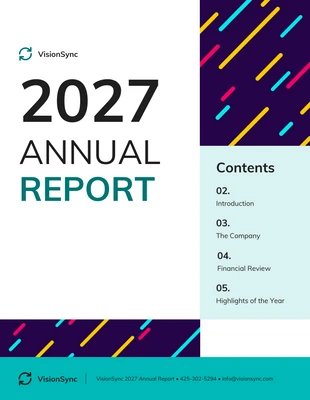 premium  Template: Simple End of Year Report Template