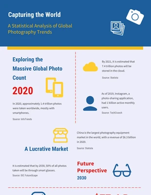 Free  Template: Global Photography Trends Infographic Template