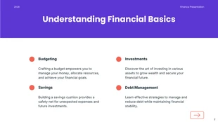 Blue and Orange Modern Finance Presentation - Page 2