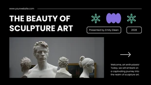 Free  Template: Sculpture Art Presentation Template