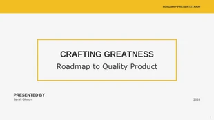 premium  Template: Minimalist Roadmap Presentation Template