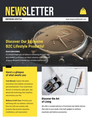 premium  Template: B2C Lifestyle Product Newsletter Template