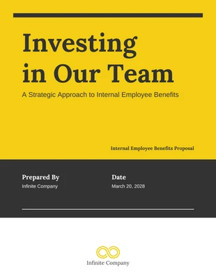 Free  Template: Internal Employee Benefits Proposal Template