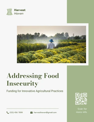 business  Template: Research Proposal Template Addressing Food Insecurity