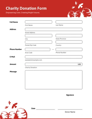 premium  Template: Donation Form Template