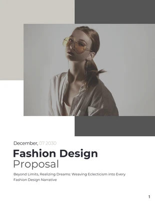 Free  Template: Fashion Design Proposal Template