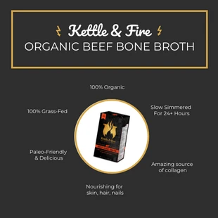 Free  Template: Organic Beef Bone Broth Flyer Template