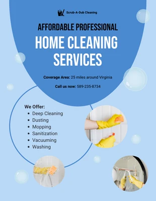 Free  Template: Free Cleaning Service Flyer Template Word Template