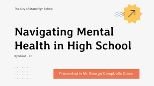 Free  Template: Pop Mental Health Class Presentation Template