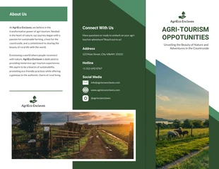 Free  Template: Agri-Tourism Opportunities Brochure Template