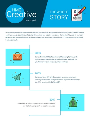 premium  Template: Company Events Timeline Infographic Template