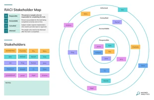 premium  Template: RACI Stakeholder Whiteboard Map Diagram Template