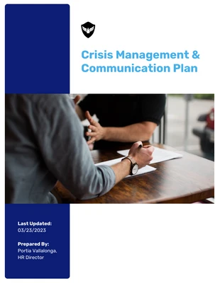 Free  Template: Modern Crisis Communications Plan Template