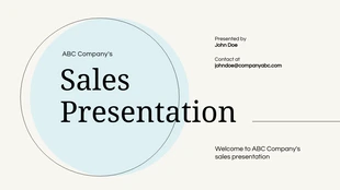 Free  Template: Cream Neutral Sales Presentation Template