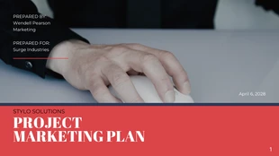 premium  Template: Project Marketing Presentation Template