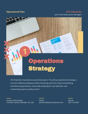 Free  Template: Modern Operational Plan Template