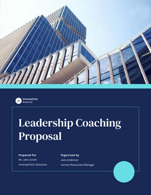 business  Template: Leadership Coaching Proposal Template