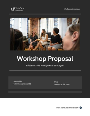 premium  Template: Workshop Proposal Template