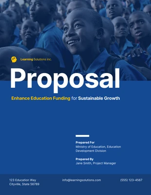 premium  Template: Education Funding Proposal Template