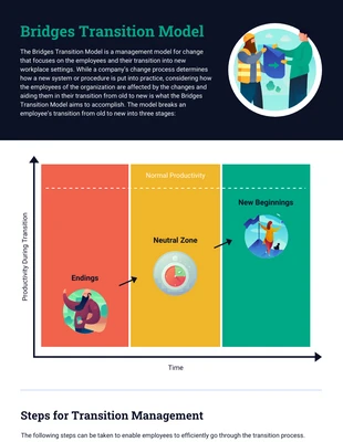 premium  Template: Bridges Transition Model Infographic Template