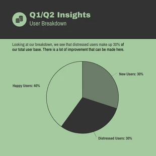 Free  Template: User Insights Breakdown Pie Chart Template