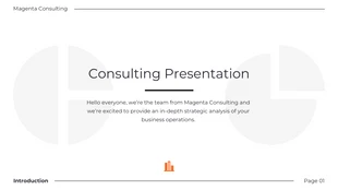 Free  Template: Clean Consulting Presentation Template