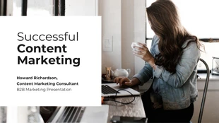 Free  Template: Successful Content Marketing Presentation Template