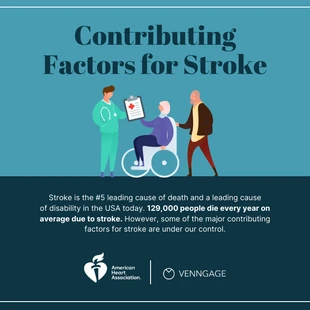 Free  Template: Stroke Awareness Month Instagram Carousel