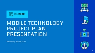 business  Template: Sample Tech Project Plan Presentation Template