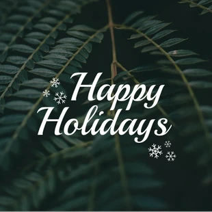 Free  Template: Happy Holidays Card