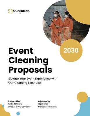 business  Template: Event Cleaning Proposal Template