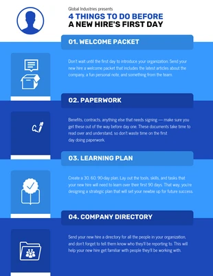 premium  Template: New Hire First Day Infographic Template